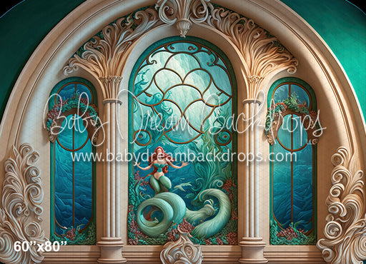 Mermaid Princess Detail Painted Ballroom