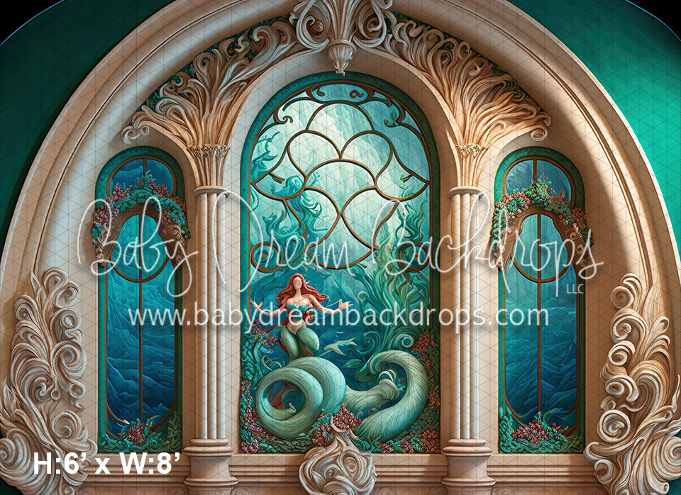 Mermaid Princess Detail Painted Ballroom