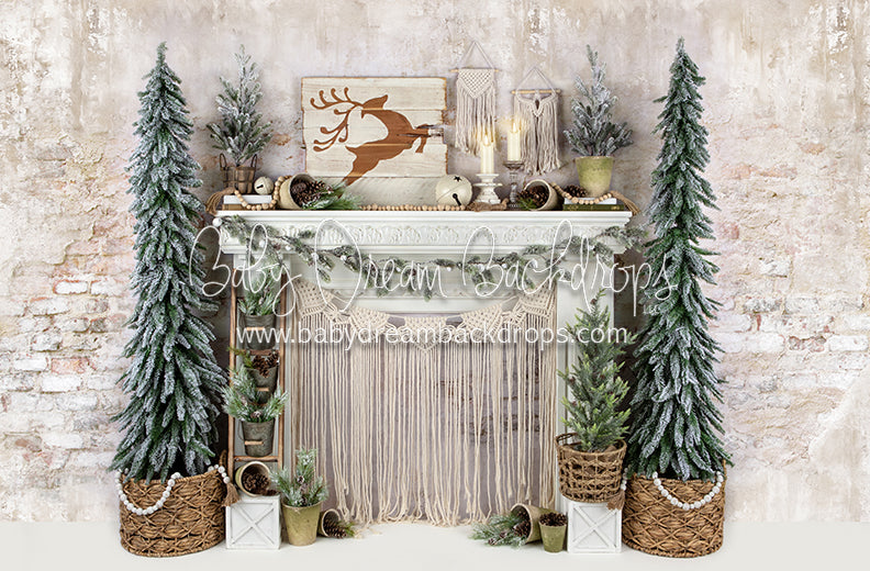 Merry Macrame Mantel