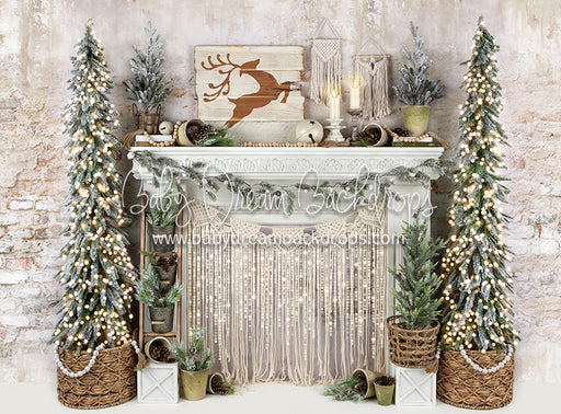 Merry Macrame Mantel Lights