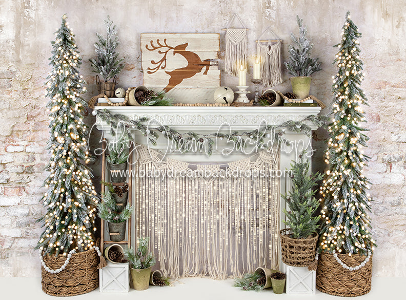 Merry Macrame Mantel Lights