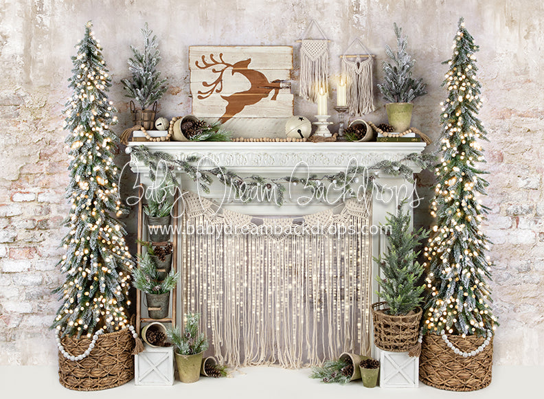 Merry Macrame Mantel Lights