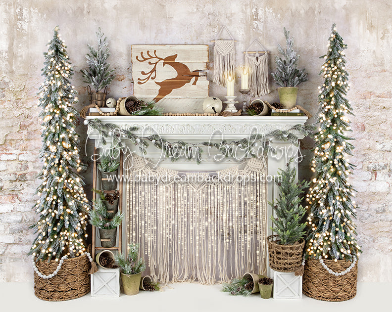 Merry Macrame Mantel Lights