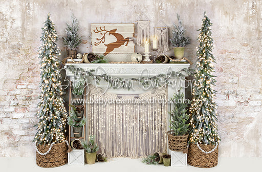 Merry Macrame Mantel Lights
