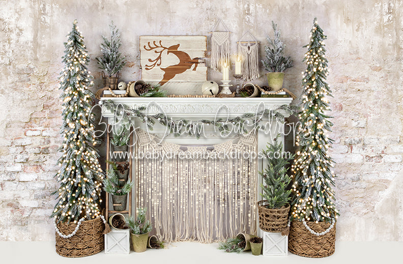 Merry Macrame Mantel Lights