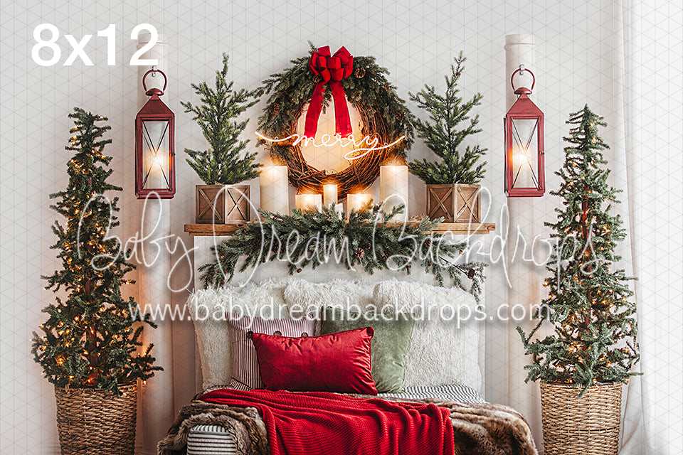Merry and Bright Holiday Headboard