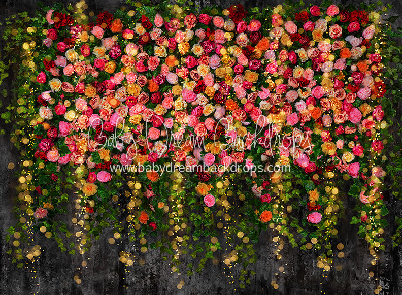 Midnight Floral Wall Lights