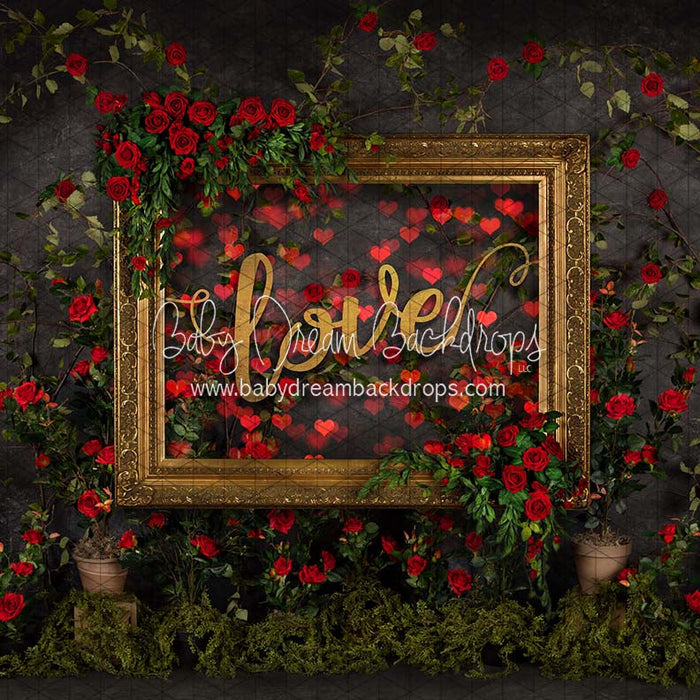 X Drop midnight garden frame love