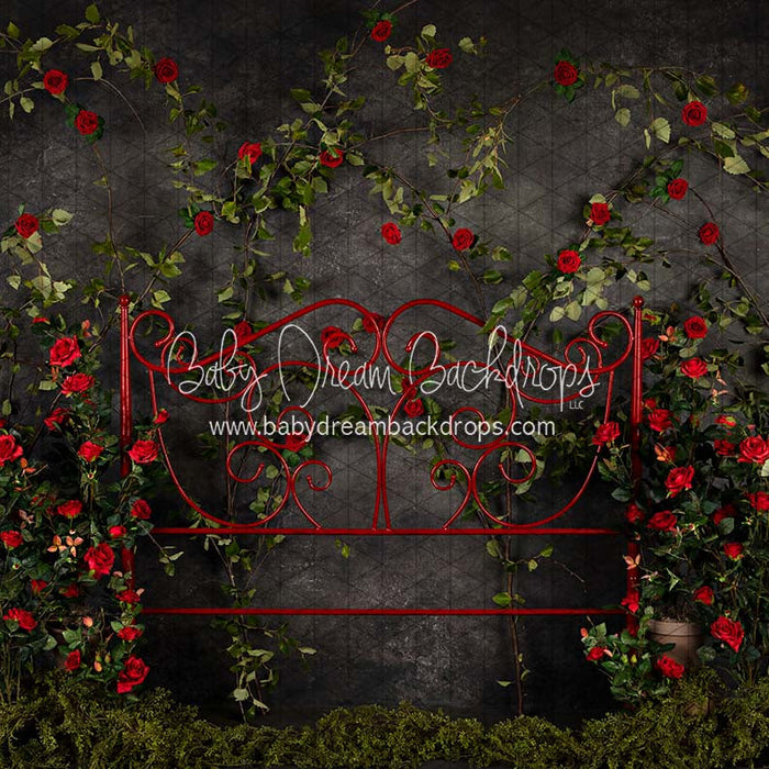 X Drop midnight love queen headboard