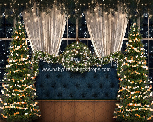 Midnight Twinkle Queen Headboard Trees (JA)