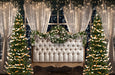 Midnight Twinkle White Queen Headboard Trees (JA)