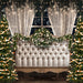 Midnight Twinkle White Queen Headboard Trees (JA)