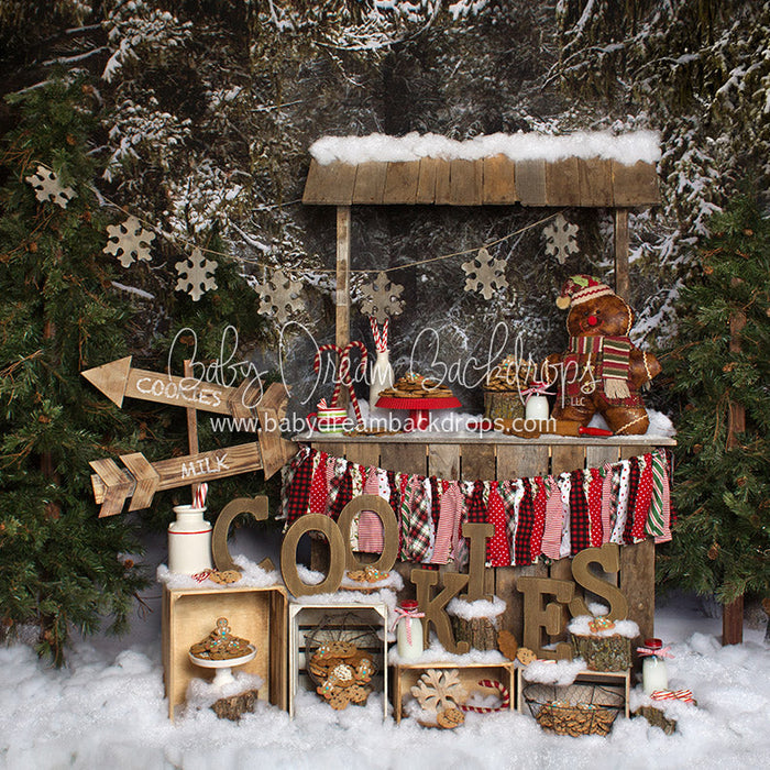 X Drop milk and cookies