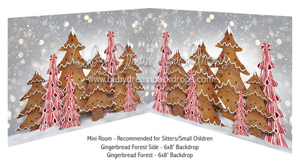 Mini Gingerbread Forest Side and Gingerbread Forest
