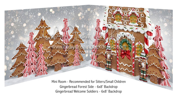 Mini Gingerbread Forest Side and Gingerbread Welcome Soldiers