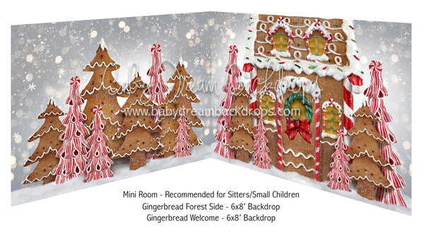 Mini Gingerbread Forest Side and Gingerbread Welcome