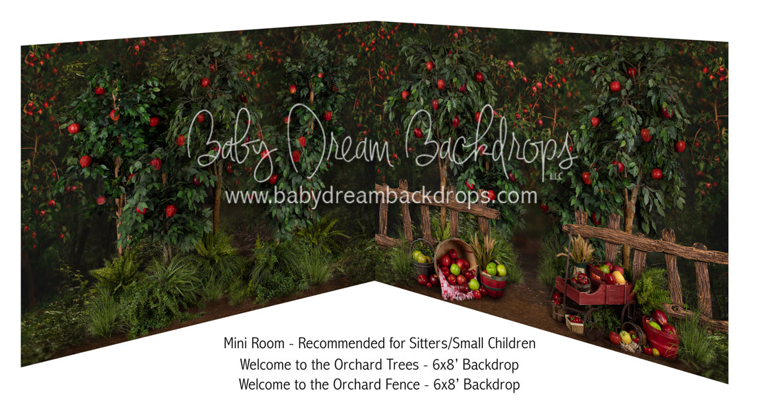 Welcome to the Orchard Trees and Fence