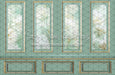 Mint Green Floral Wall (JA)