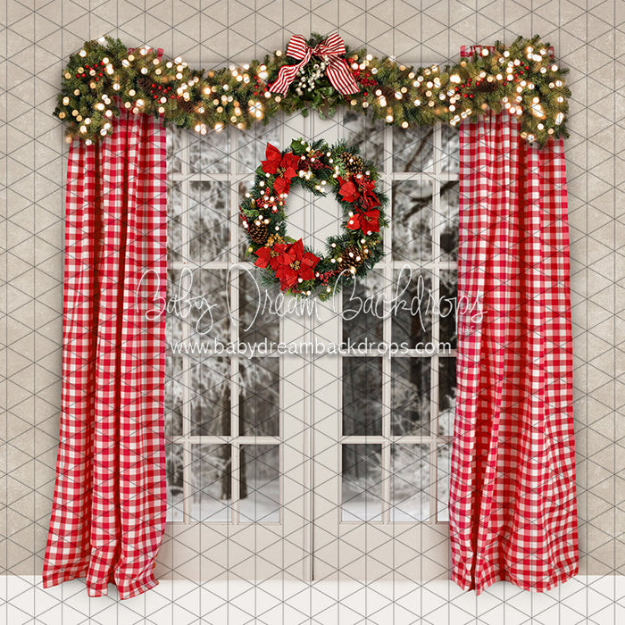 X Drop mistletoe window lights