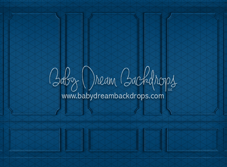 Modest Home Wall Blue (CC) — Baby Dream Backdrops
