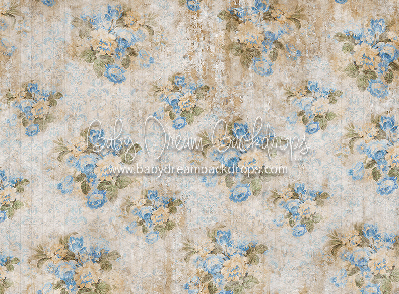 Mommy Spring Tea Wallpaper Blue