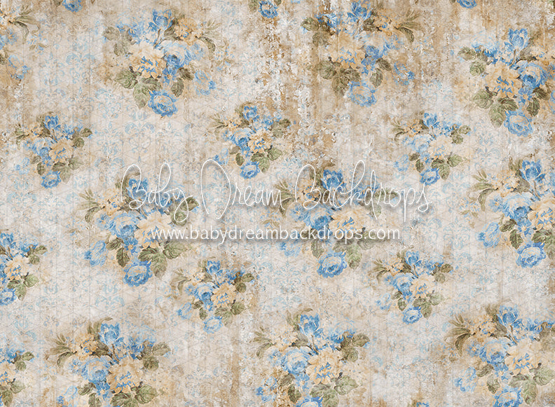 Mommy Spring Tea Wallpaper Blue