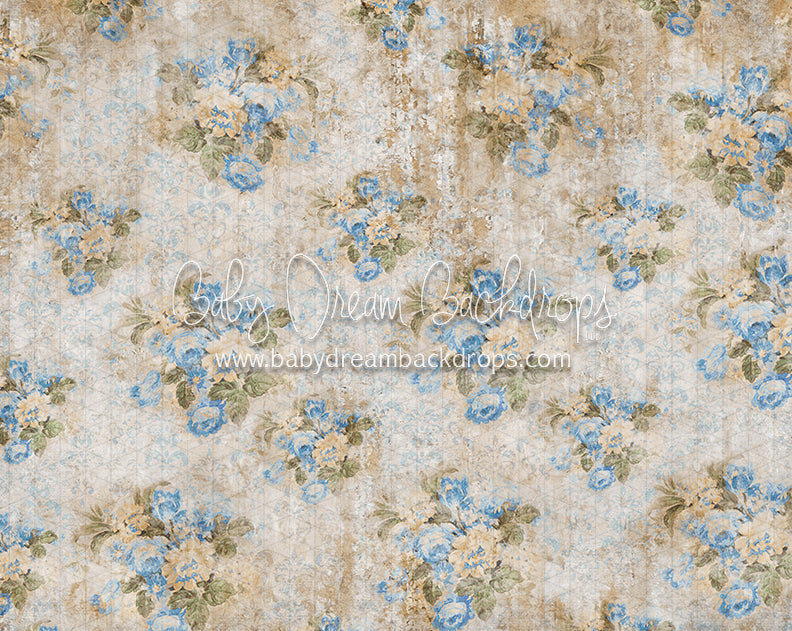 Mommy Spring Tea Wallpaper Blue