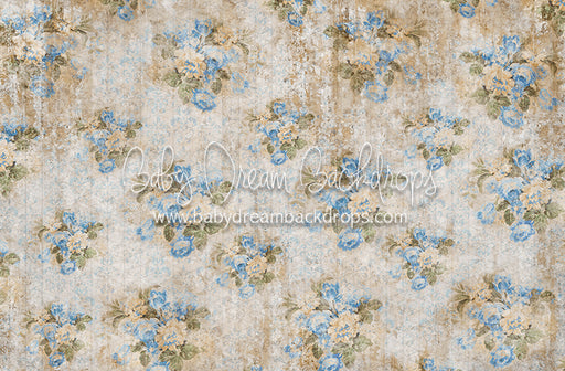 Mommy Spring Tea Wallpaper Blue