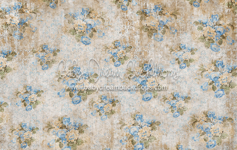 Mommy Spring Tea Wallpaper Blue