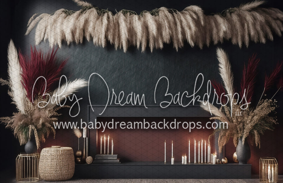 Moody Pampas Fireplace (MD)