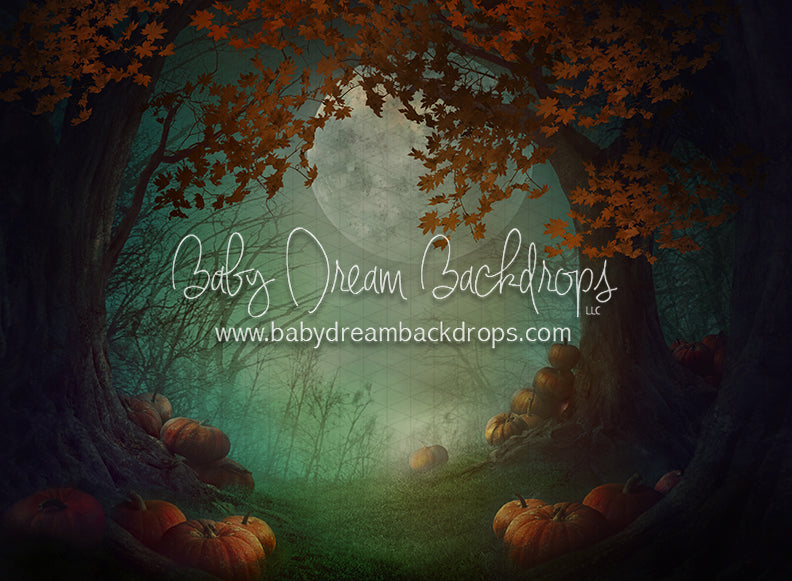 Moonlit Halloween Path