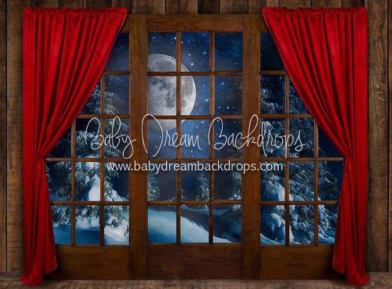 Moonlit Magic Window Red