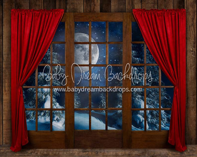 Moonlit Magic Window Red