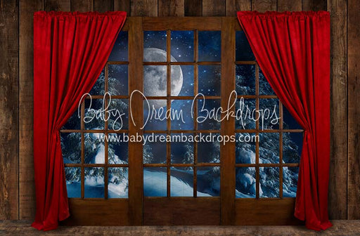 Moonlit Magic Window Red