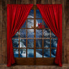 Moonlit Magic Window Red Santa
