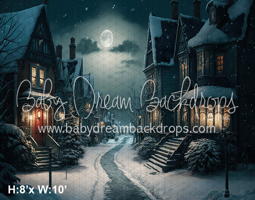 Moonlit Snowy Neighborhood (SM) 