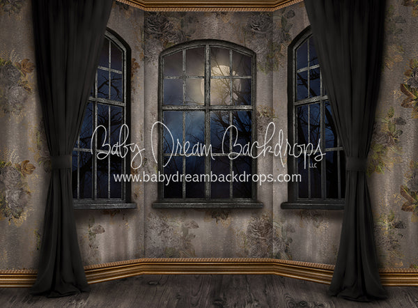 Moonlit Mansion Window 60x80