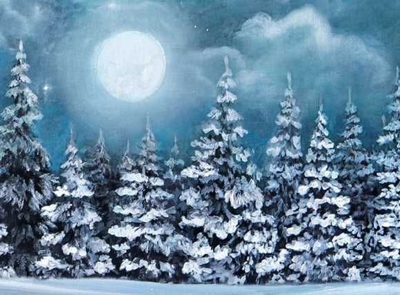 Moonlit Trees Cropped - 60x80 Long  