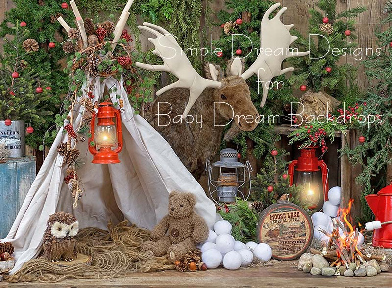 Moose Lake Christmas  Campfire 60Hx80W - SD  