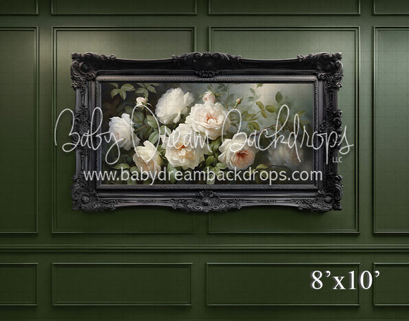 Moss Wainscott Floral Wall (VR)