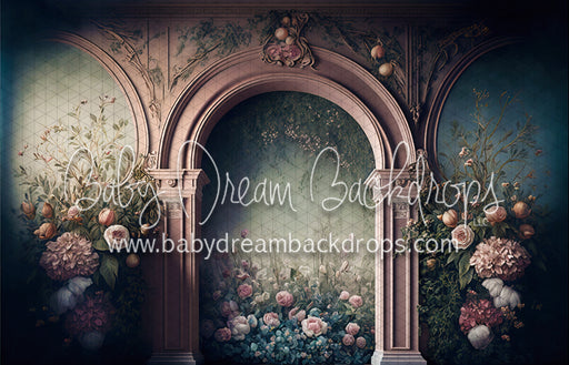 Muted Autumn Blooms Wall (MD)