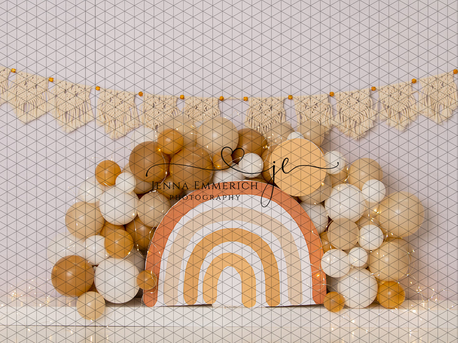 Muted Boho Balloon Rainbow  (JE)