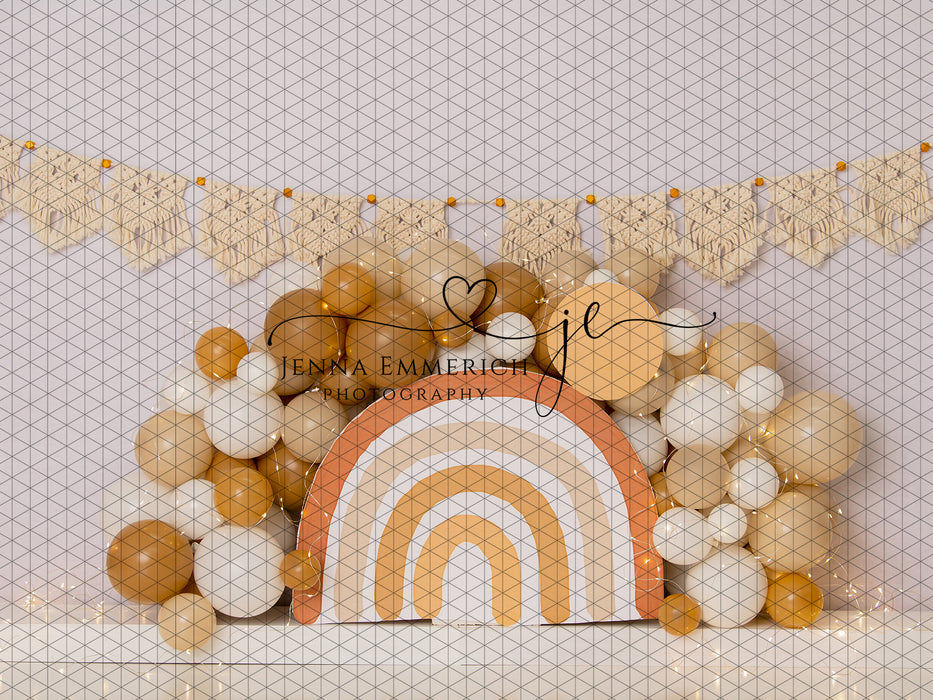Muted Boho Balloon Rainbow  (JE)