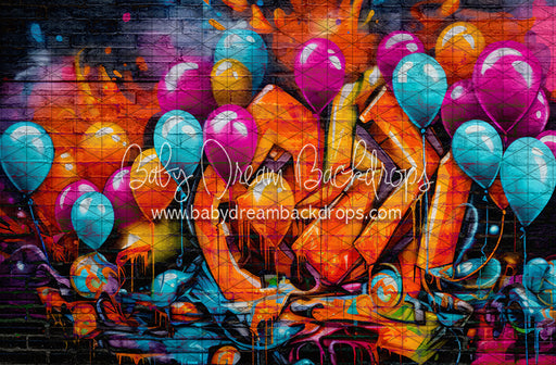Neon Graffiti Balloons (JA)