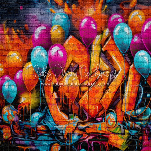 Neon Graffiti Balloons (JA)