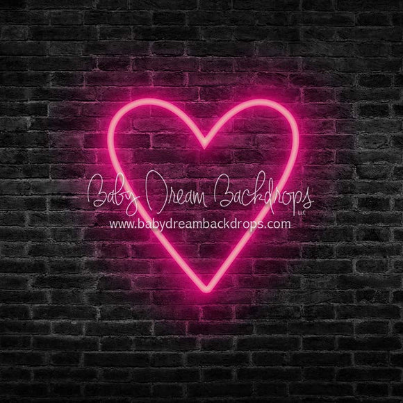 X Drop neon love pink