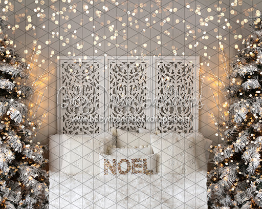 Noel Sparkle Queen Headboard Raised (BS)
