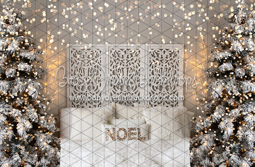 Noel Sparkle Queen Headboard Raised (BS)