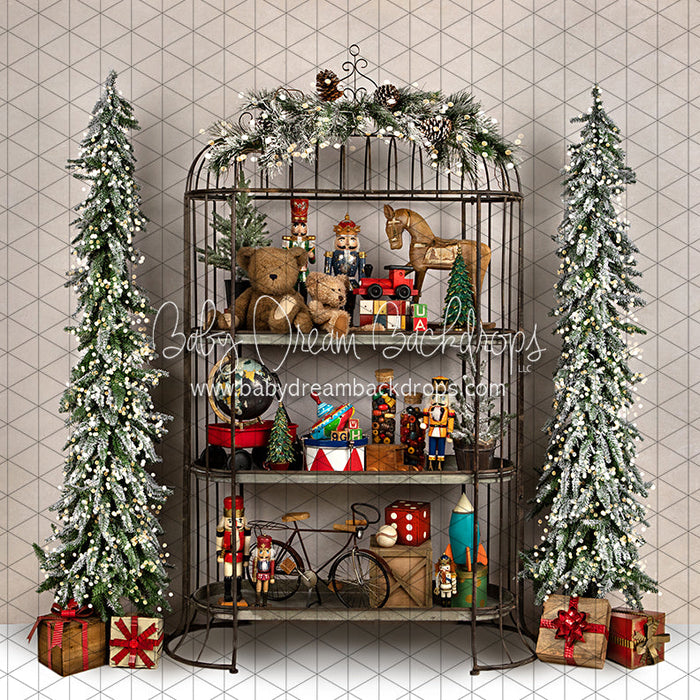 X Drop north pole workshop shelf ja