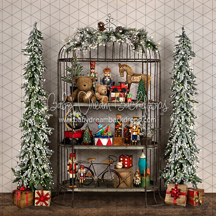 X Drop north pole workshop shelf archer bottom ja